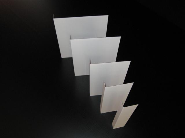 White Aluminum Fascia in 2", 3", 4", 6" and 8". Other sizes up to 46" x 120".