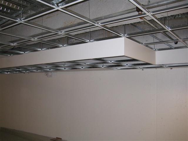 Eliminate acoustical or drywall soffits